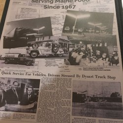 Dysart Travel Stop - Hampden - Menu