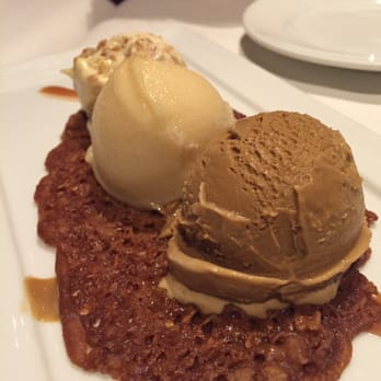 Rioja - 3 ice creams with lace cookie - New American Near Me - Denver, Colorado