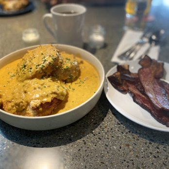 Sig Brewing Company - Biscuits and Gravy with a side of Bacon - Pizza Near Me - Tacoma, Washington Sig Brewing Company - Biscuits and Gravy with a side of Bacon - Pizza Near Me - Tacoma, Washington