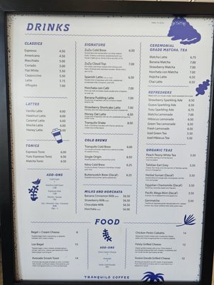 Menu photo 2 Tranquilo Coffee Whittier, CA Menu photo 2 Tranquilo Coffee Whittier, CA