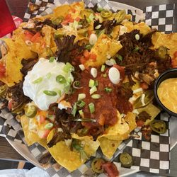 La Cocina Mexicana - Nachos Grande with added Barbacoa ($23 total)