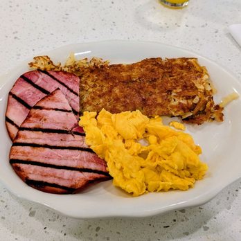 Sunny Side Cafe - Scrambled eggs with ham and hash browns. - Breakfast & Brunch Near Me - Seal Beach, California Sunny Side Cafe - Scrambled eggs with ham and hash browns. - Breakfast & Brunch Near Me - Seal Beach, California