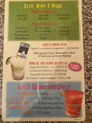 Menu photo 8 Chuy's Clarksville, IN Menu photo 8 Chuy's Clarksville, IN