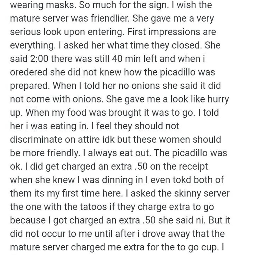 Mi Casa - My review that I posted on their website - Mexican Near Me - San Antonio, Texas Mi Casa - My review that I posted on their website - Mexican Near Me - San Antonio, Texas