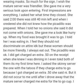 Mi Casa - My review that I posted on their website - Mexican Near Me - San Antonio, Texas