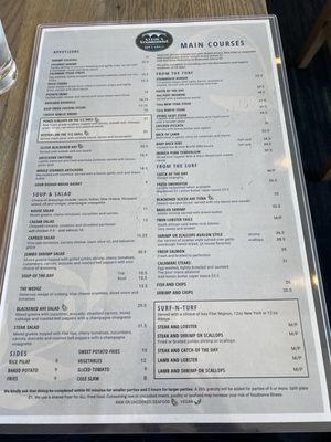 Menu photo 2 Steve's Steakhouse Avalon, CA