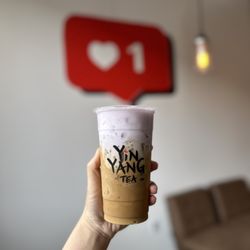 Yin Yang Tea - Vietnamese coffee with salted ube cheese foam