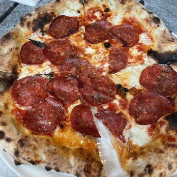Millie's - Spicy Sopressata pie - Italian Near Me - Staten Island, New York