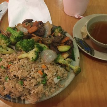 Hibachio - Steak and Chicken stir fry with fried rice along with miso soup!!!! - Japanese Near Me - Midlothian, Texas