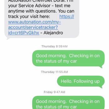 AutoNation Chevrolet Doral - Proof of their exceptional customer service - Car Dealers Near Me - Miami, Florida AutoNation Chevrolet Doral - Proof of their exceptional customer service - Car Dealers Near Me - Miami, Florida