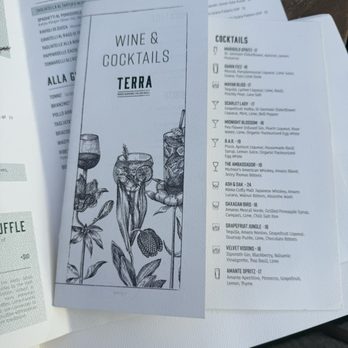 Terra - Menu - Cocktail Bars Near Me - Los Angeles, California
