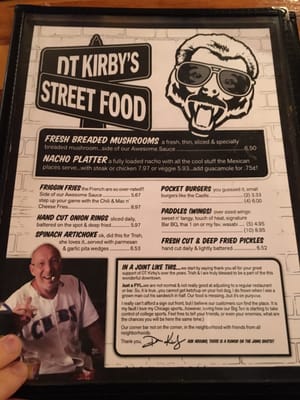 Menu photo 8 DT Kirby's Lafayette, IN
