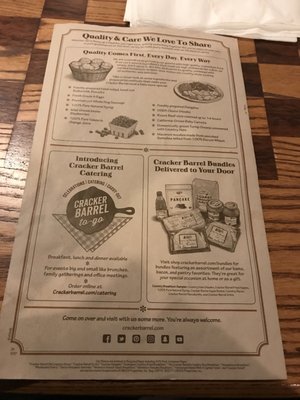 Menu photo 6 Cracker Barrel Old Country Store Lithia Springs, GA
