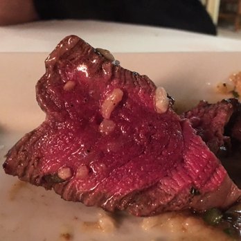 Odeum - [Morgan Hill] - Please excuse the risotto...wanted to show how perfectly rare it was cooked. - Mediterranean Near Me - Morgan Hill, California