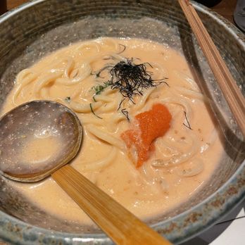 Udon Lab - Mentaiko Cream Udon - Noodles Near Me - New York, New York Udon Lab - Mentaiko Cream Udon - Noodles Near Me - New York, New York