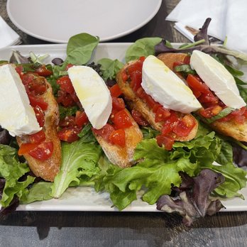 Rossitto’s - Bruschetta with fresh mozzarella. - Italian Near Me - Pompano Beach, Florida