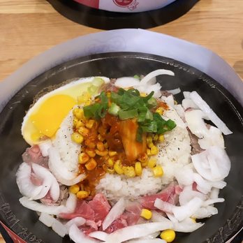 Pepper Lunch - Kimchi beef with added egg and pepper - Teppanyaki Near Me - Artesia, California