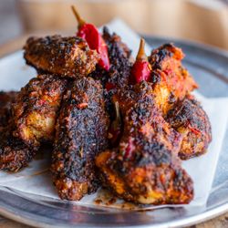 Wings with a kick! Our Calabrian Wings bring the heat with our bold Calabrian marinade, fresh lemon, rosemary, garlic, and EVOO. Finished wi