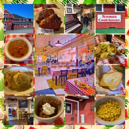 Montage of images from Samoa Cookhouse