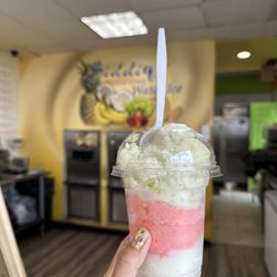 Siddiq's Real Fruit Water Ice - Amazing water ice!! We got the medium size which is $8 and can get up to 3 flavors