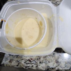 El Azteca Mexican Restaurant - What's left of queso