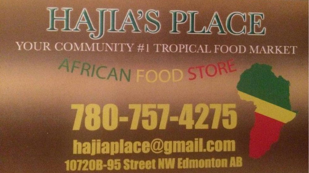 HAJIA PLACE AFRICAN FOOD STORE 10720B10722 95 Street NW, Edmonton