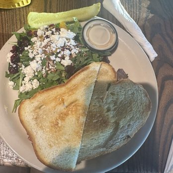 Universal Joint - Salmon sandwich w SIDE ARUGULA SALAD - American Near Me - Decatur, Georgia