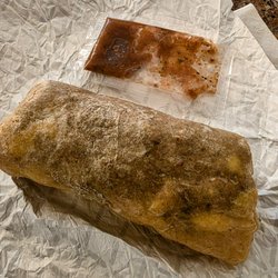 Salad and Go - Burrito with red salsa