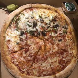 Papa Johns Pizza - Barely any cheese on one half. And a whole slice on the half that was supposed to have toppings didn't have any.