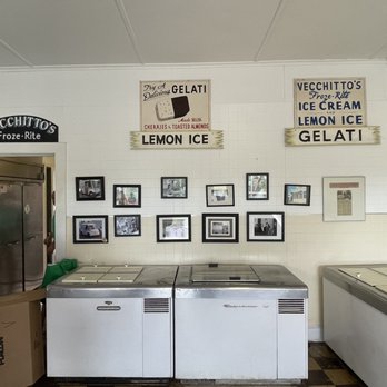 Vecchitto's Italian Ice - The freezers - Ice Cream & Frozen Yogurt Near Me - Middletown, Connecticut