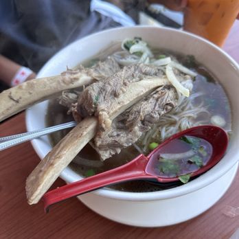 Pho Island - #25 Beef Rib soup (already half eaten). - Vietnamese Near Me - Chino Hills, California Pho Island - #25 Beef Rib soup (already half eaten). - Vietnamese Near Me - Chino Hills, California