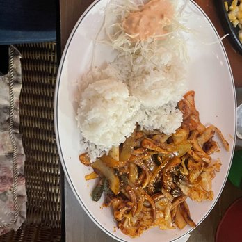 Rainpia - B05. Spicy Squid and Veg. with Rice - Korean Near Me - Ellicott City, Maryland