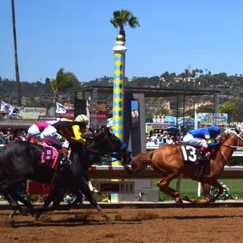 Del Mar Racetrack - Olympic Blue wins Race #1 on Opening Day 2015 - Race Tracks Near Me - Del Mar, California Del Mar Racetrack - Olympic Blue wins Race #1 on Opening Day 2015 - Race Tracks Near Me - Del Mar, California