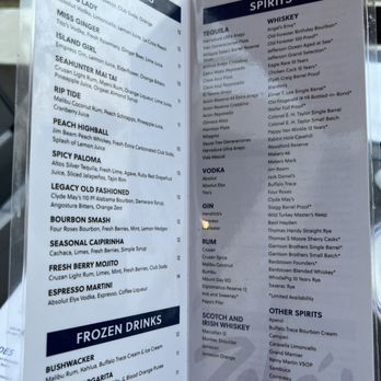 Zeke's Restaurant - Drink menu - Salad Near Me - Orange Beach, Alabama