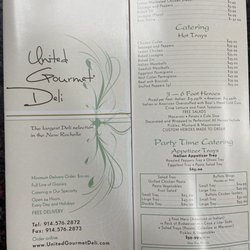 United Gourmet Deli - Menu