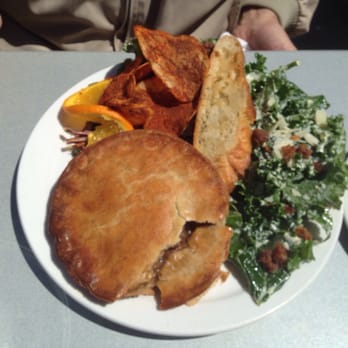 Luckett Vineyards - Ratatouille pie with kale salad. - Wineries Near Me - Wolfville, Nova Scotia