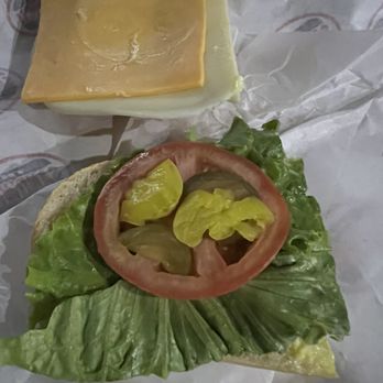 The Sandwich Spot - This looks like jail food. Only the American cheese was edible. The pickles and peppers were gooey and old and the bread was hard. - Sandwiches Near Me - Sacramento, California
