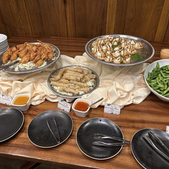 Outrigger Canoe Club - Coconut shrimp, seafood rolls, goat cheese toast, edamame - Social Clubs Near Me - Honolulu, Hawaii Outrigger Canoe Club - Coconut shrimp, seafood rolls, goat cheese toast, edamame - Social Clubs Near Me - Honolulu, Hawaii