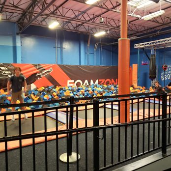 Sky Zone Trampoline Park - Foam zone. - Trampoline Parks Near Me - Anaheim, California Sky Zone Trampoline Park - Foam zone. - Trampoline Parks Near Me - Anaheim, California