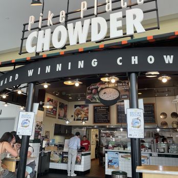 Pike Place Chowder - Pacific Place - Outside sign - Seafood Near Me - Seattle, Washington
