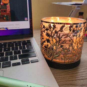 Bath & Body Works - Blueberry Marshmallow Bar candle in one of their candle holders. So lovely! - Cosmetics & Beauty Supply Near Me - Chandler, Arizona Bath & Body Works - Blueberry Marshmallow Bar candle in one of their candle holders. So lovely! - Cosmetics & Beauty Supply Near Me - Chandler, Arizona