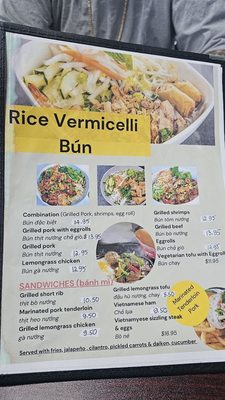 Menu photo 4 Pho O’clock Modesto, CA