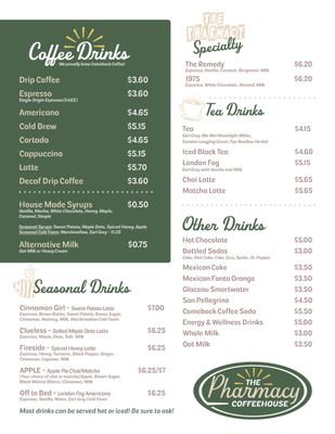 Menu photo 2 The Pharmacy Coffeehouse Bartlett, TN