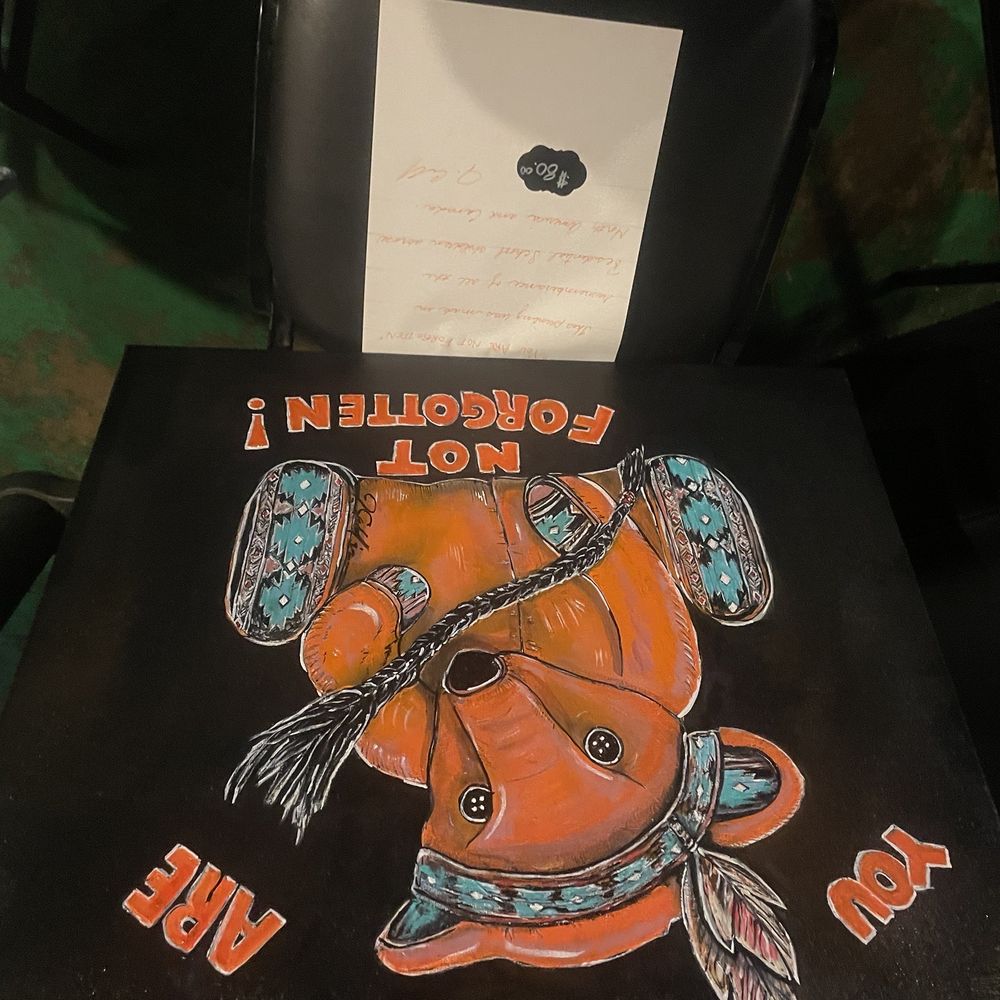 Mister Tramps - a drawing of a dog wearing a bandana - Sports Bars Near Me - Austin, Texas