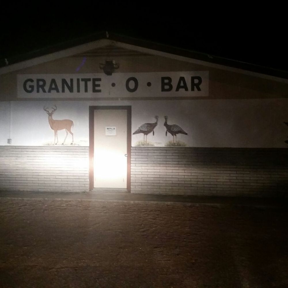 Granite-O-Bar - ows the entrance to the restaurant - Nightlife Near Me - Llano, Texas