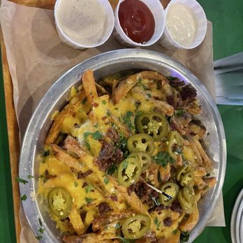 Rodeo Goat - Loaded Fries, great for an app for 4-5 people. - Burgers Near Me - Dallas, Texas
