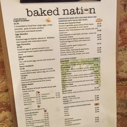 Baked Nation - Menu