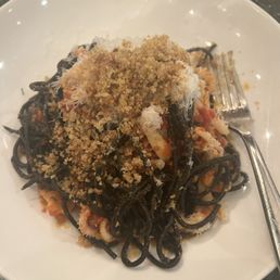 Black pasta & calamari. Amazing
