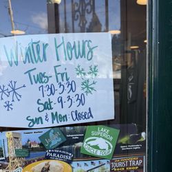 Northwoods General Store - Winter hours. End at beginning of May 2025