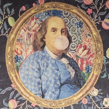 Seamingly Straight - Benjamin Franklin chewing gum wallpaper so much fun. - Painters Near Me Seamingly Straight - Benjamin Franklin chewing gum wallpaper so much fun. - Painters Near Me